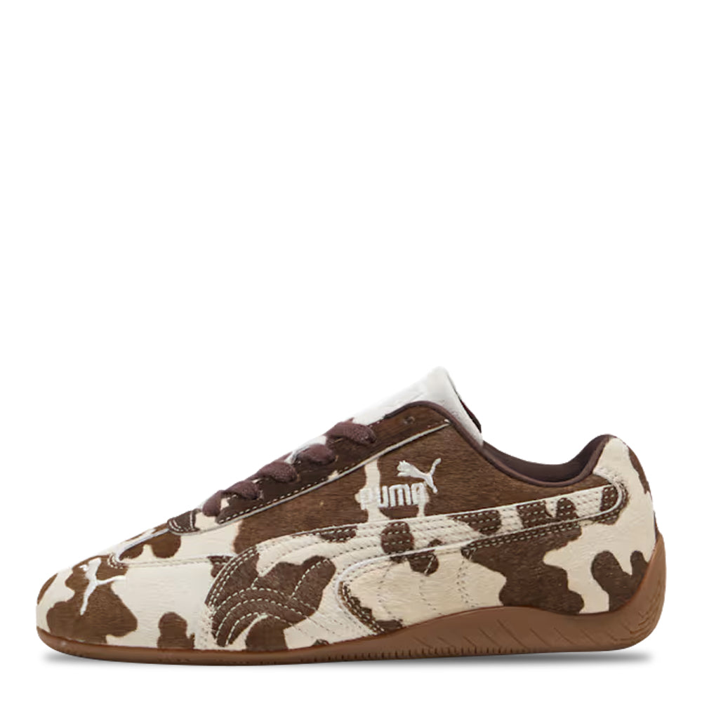 Women's Puma Speedcat Cow Print Chocolate Brown-Gum 406141-01