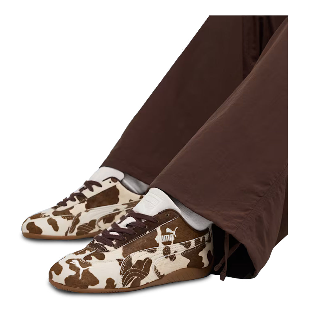 Women's Puma Speedcat Cow Print Chocolate Brown-Gum 406141-01