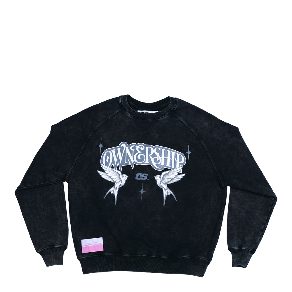 Ownership Men's OS Twin Birds Crewneck 1