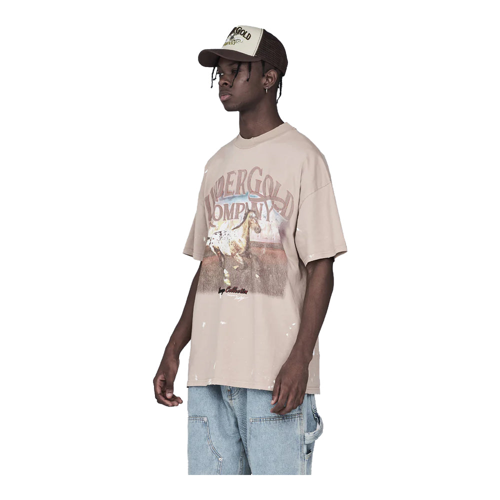 Undergold Men's Savage Horses Sunset T-Shirt 2