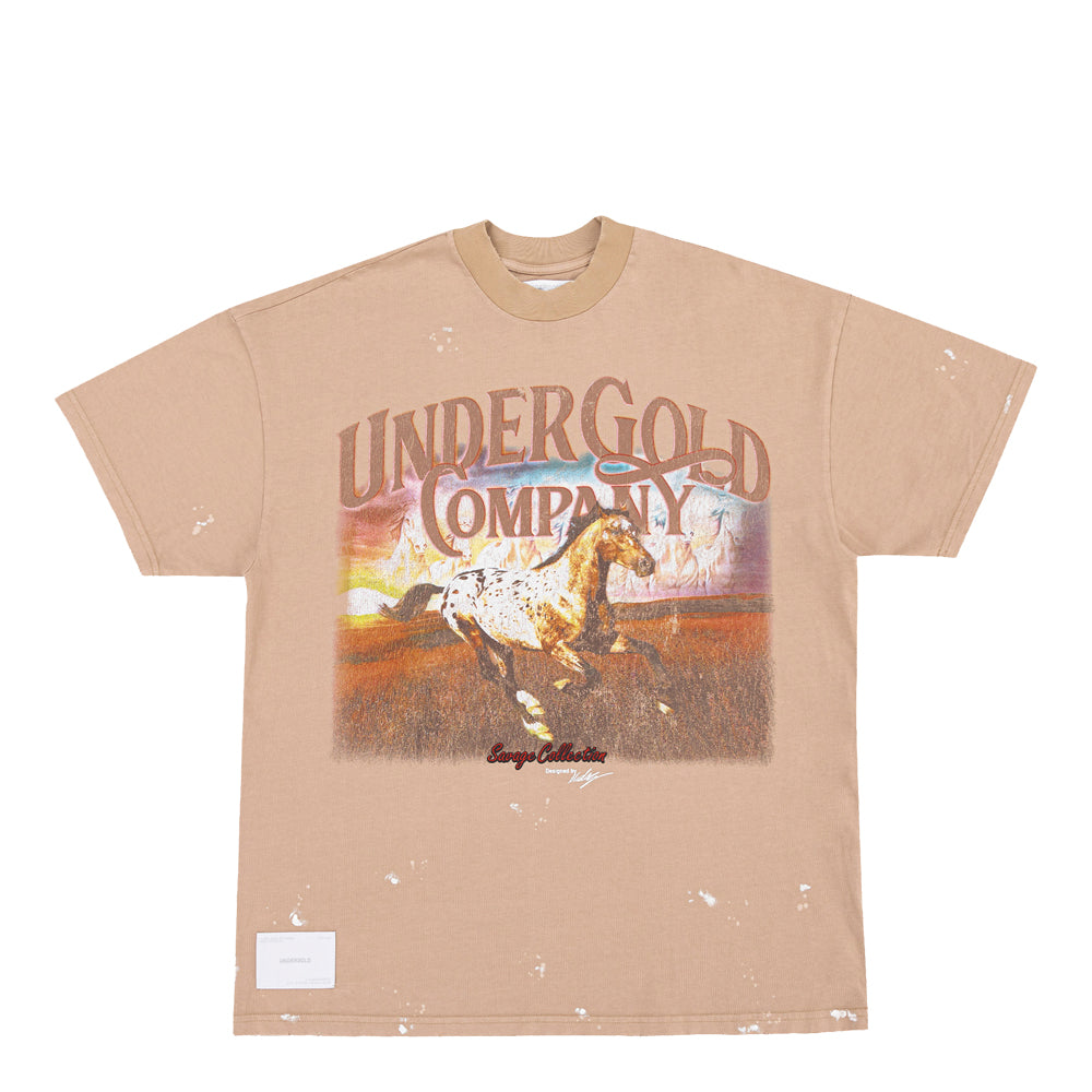 Undergold Men's Savage Horses Sunset T-Shirt 3