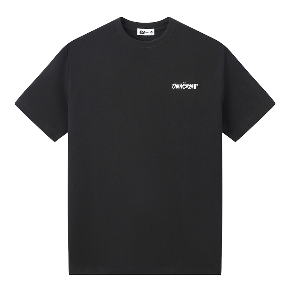 Ownership Men's Skull Star T-Shirt - Black & White 1