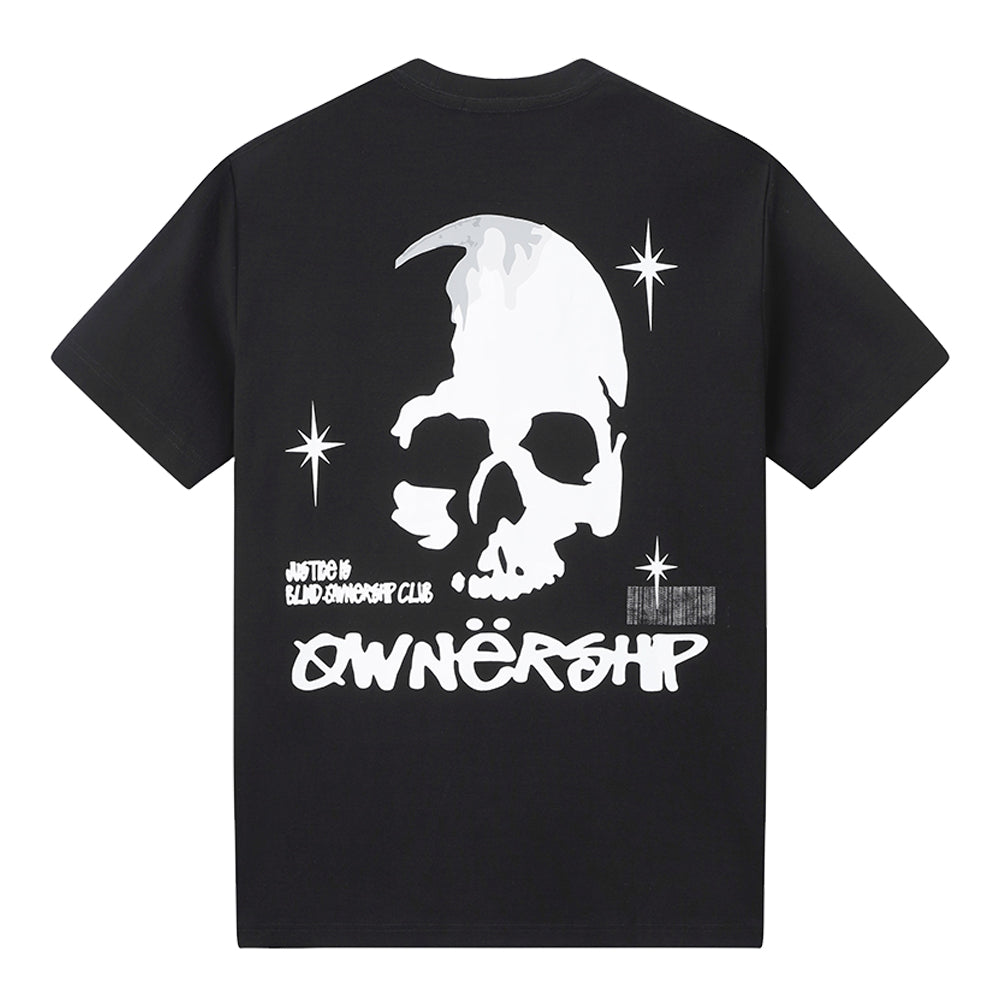 Ownership Men's Skull Star T-Shirt - Black & White 2