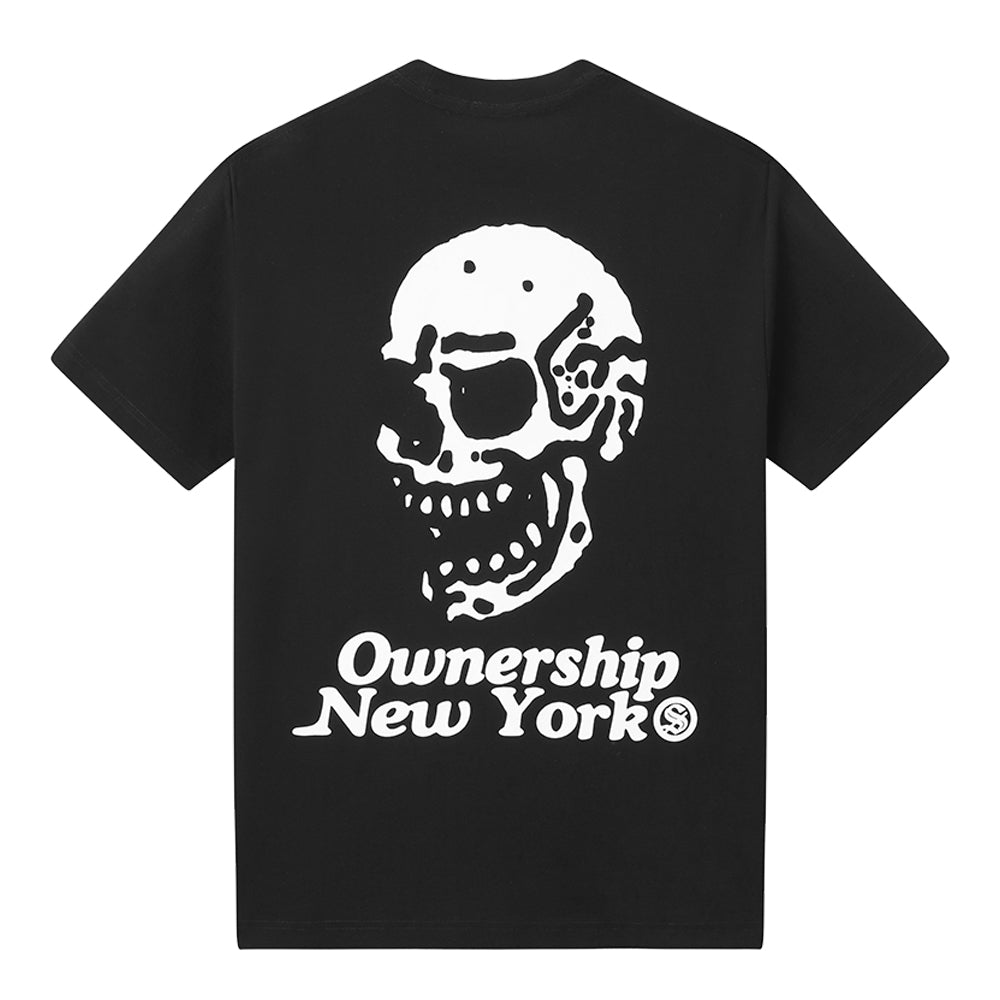 Ownership Men's Skelly Skull NY T-Shirt - Black & White 2