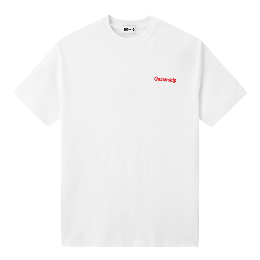 Ownership Men's Skelly Skull NY T-Shirt - White & Red 1