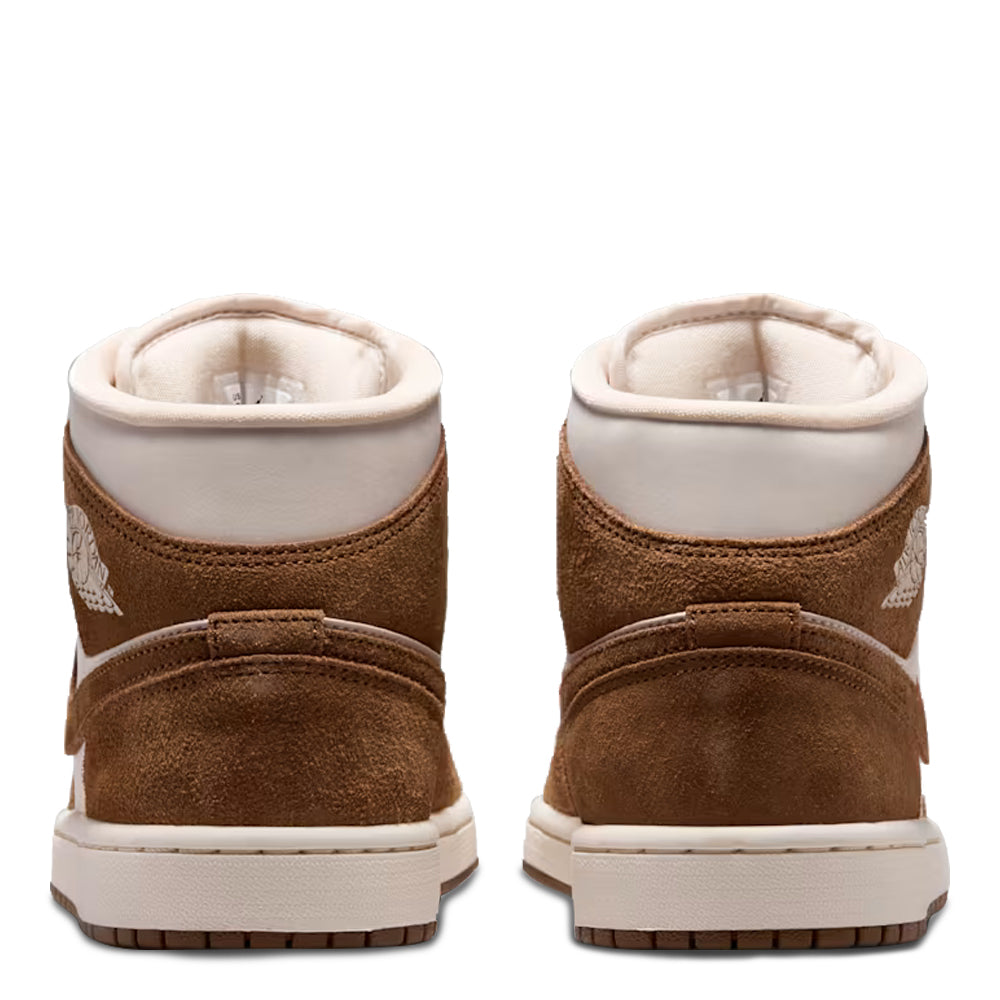 Women's Air Jordan 1 Mid Light British Tan/Chalk BQ6472-203