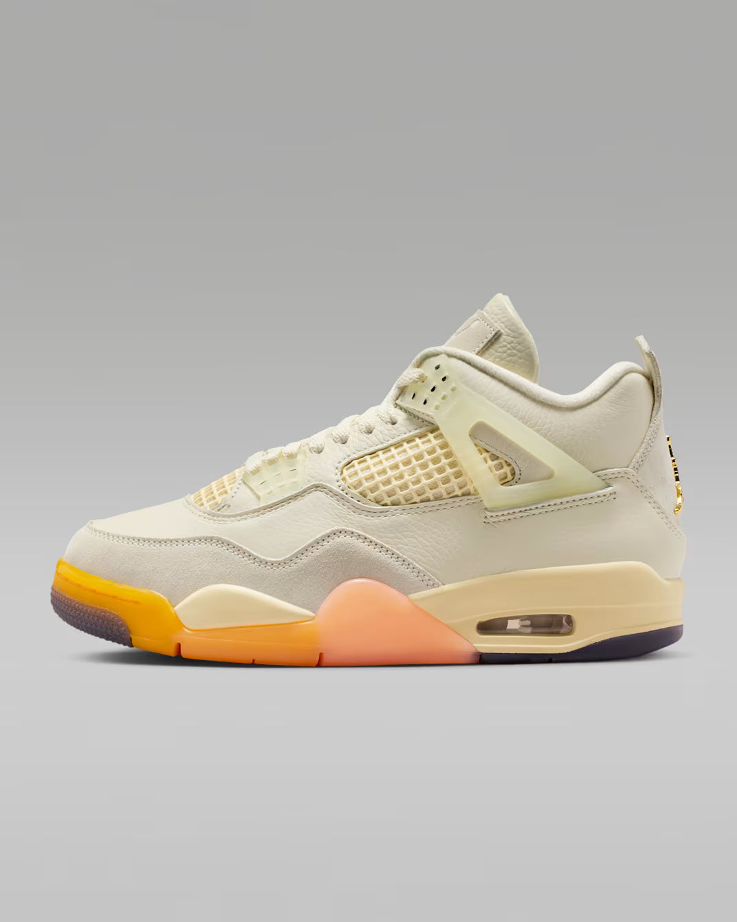 Women's Air Jordan 4 Retro Birds of Paradise Coconut Milk/Metallic Gold/Muslin/Bright Mango/Sundial/Black HV0823-101