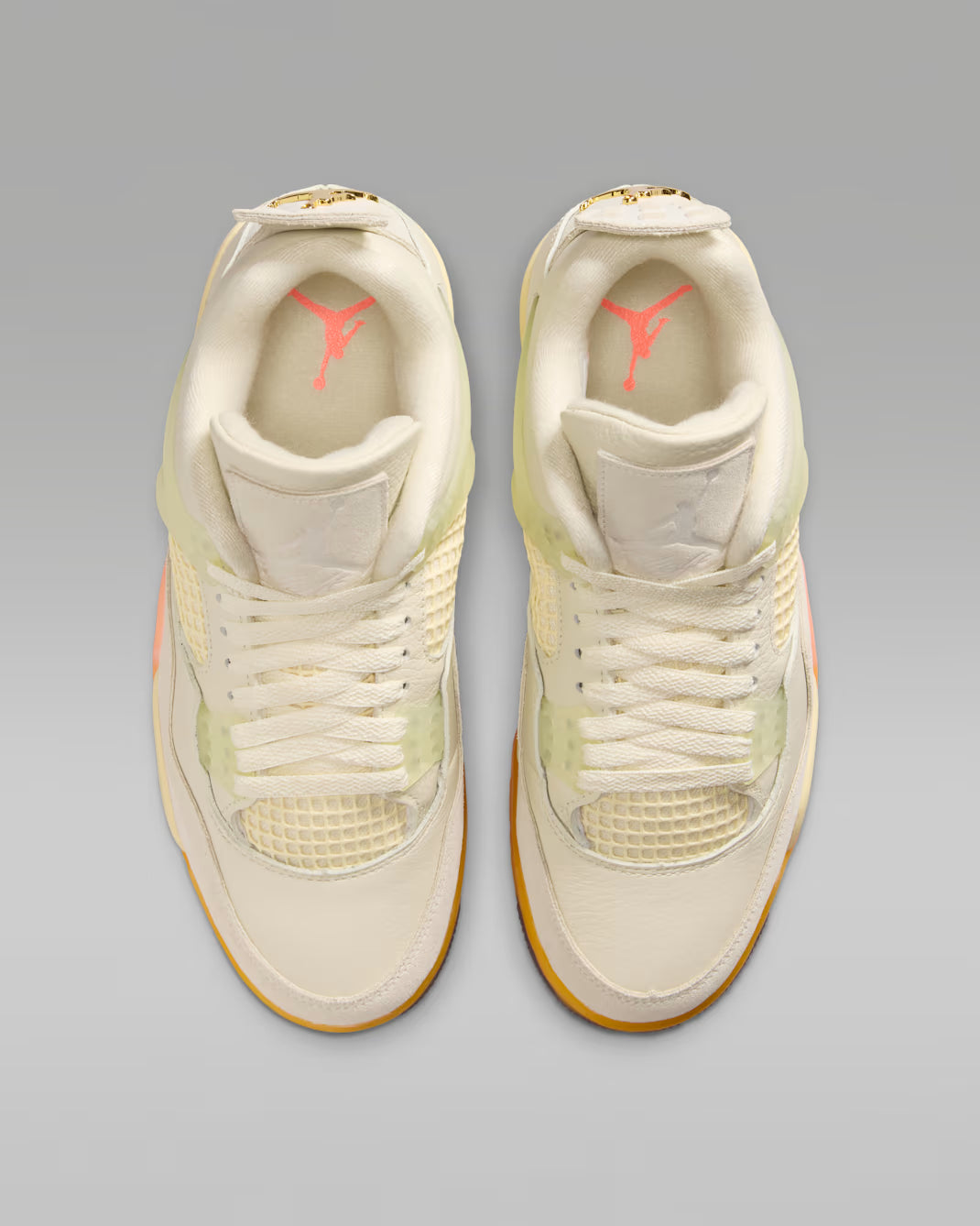 Women's Air Jordan 4 Retro Birds of Paradise Coconut Milk/Metallic Gold/Muslin/Bright Mango/Sundial/Black HV0823-101