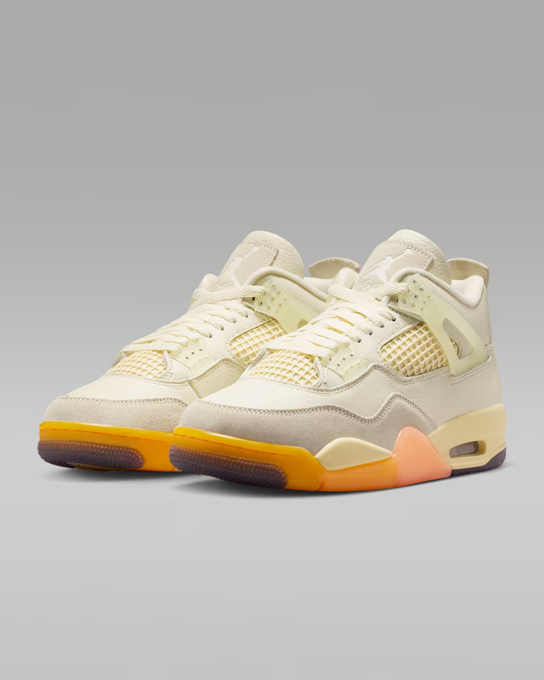 Women's Air Jordan 4 Retro Birds of Paradise Coconut Milk/Metallic Gold/Muslin/Bright Mango/Sundial/Black HV0823-101