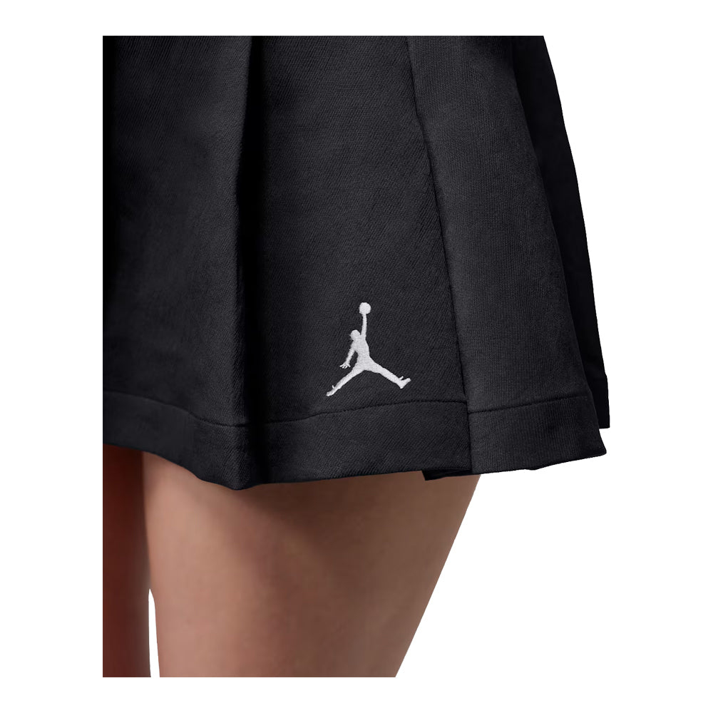 Womens Jordan Brooklyn 010 Pleated Skirt Black/White IF1372-010