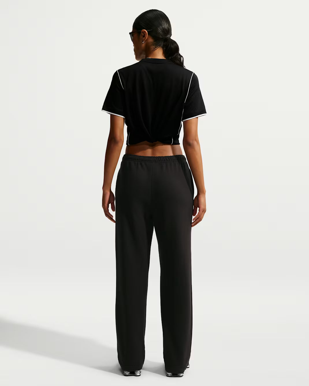 Nike Studio Fleece Lightweight "French Terry" Women's Mid-Rise Open-Hem Pants