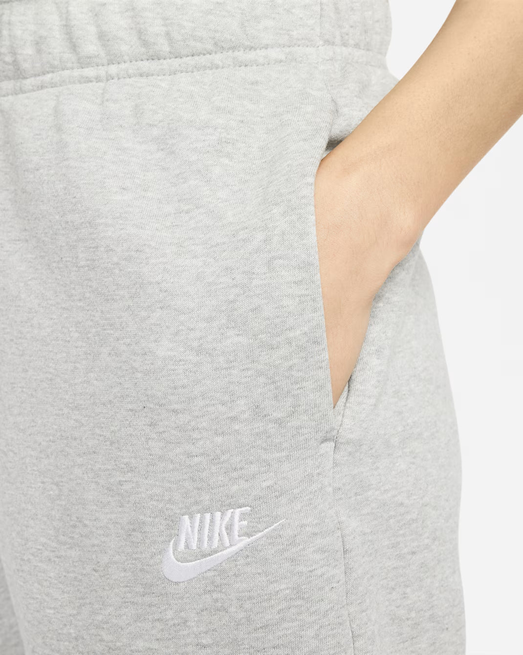 Women's Nike Sportswear Club Fleece Dark Grey Heather/White DQ5174-063