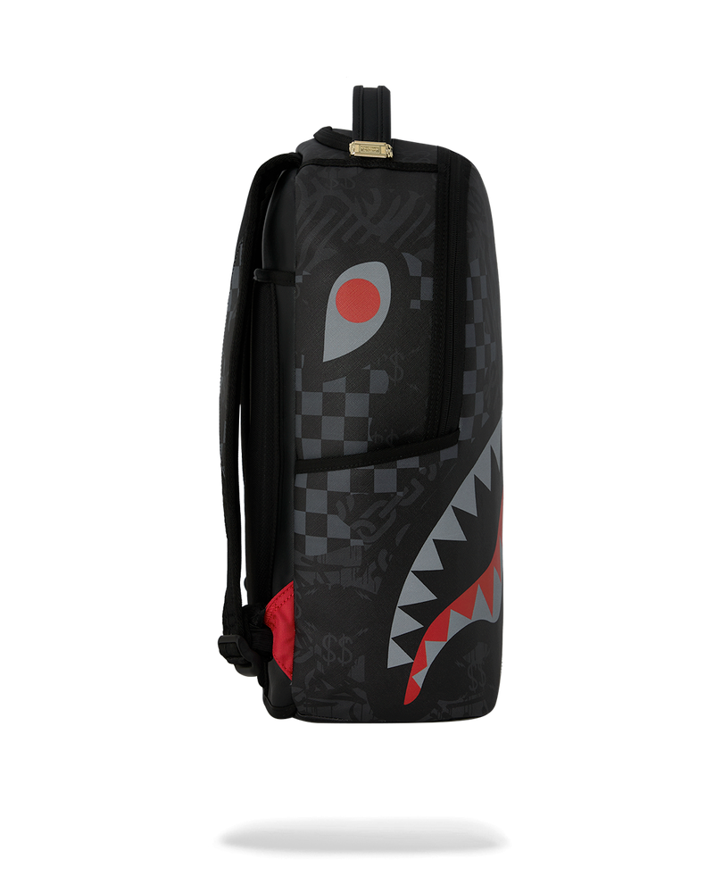 Sprayground 4AM Black & Red Shark Backpack