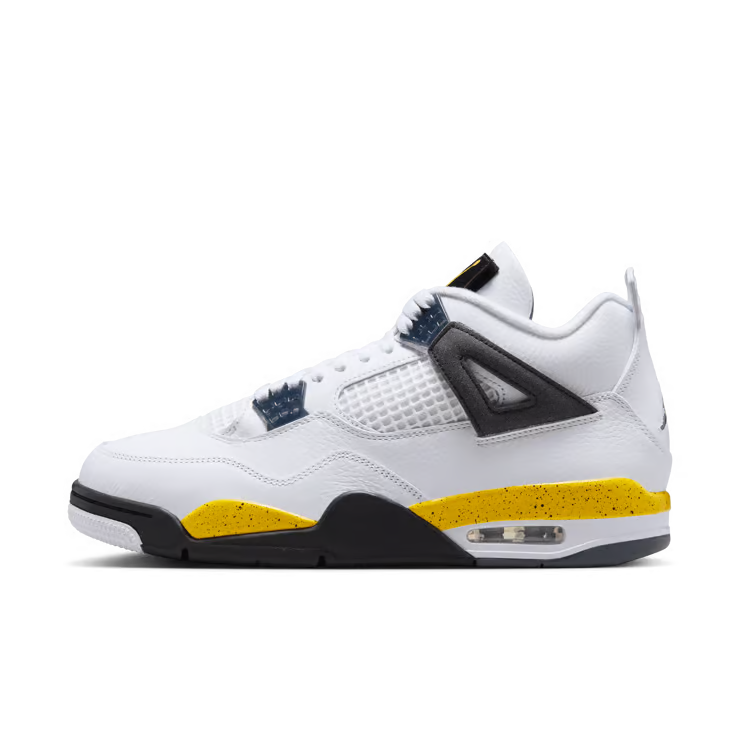 Men's Air Jordan 4 Retro Rare Air Tour Yellow White/Tour Yellow/Dark Blue Grey/Black IO2463-102