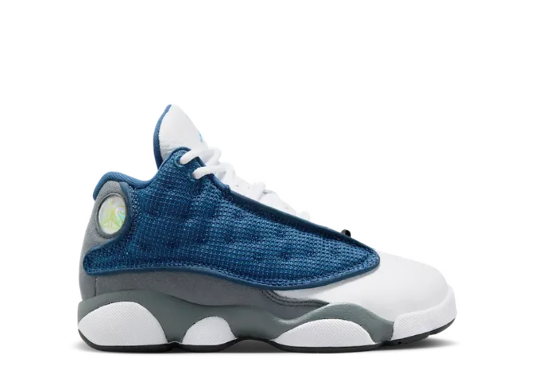Little Kid's Air Jordan 13 Retro Navy/University Blue-Flint Grey-White DJ3005-400