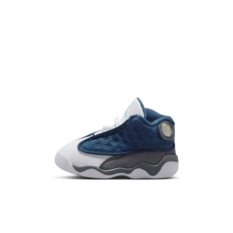 Toddler Air Jordan 13 Retro Flint Navy/University Blue-Flint Grey-White DJ3004-400