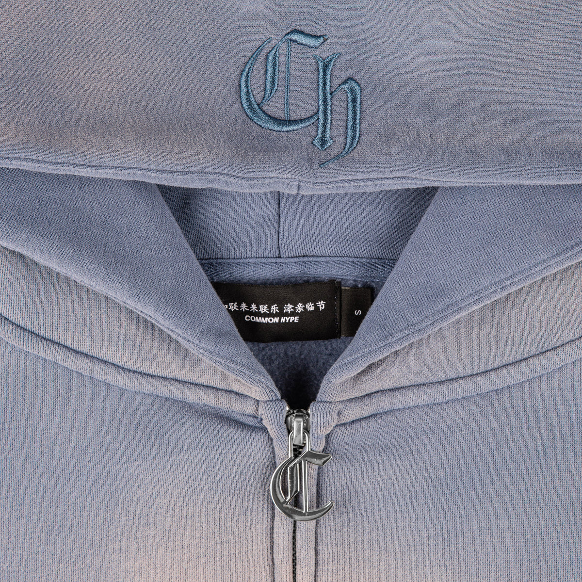 Men's Common Hype Zip Up Hoodie Blue ch3980-blue