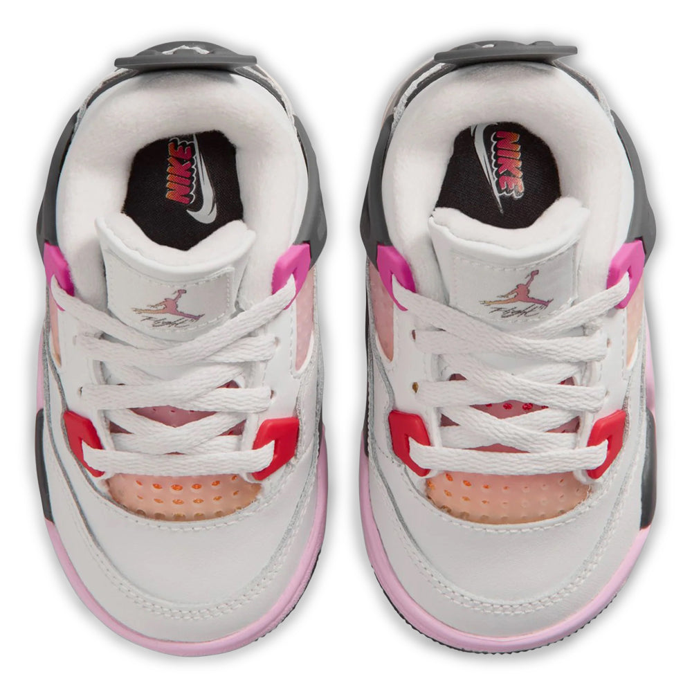 Toddler Air Jordan 4 Retro Comic Off White/Anthracite/Neutral Grey/Fire Pink/Light Arctic Pink/Muslin IO2364-100