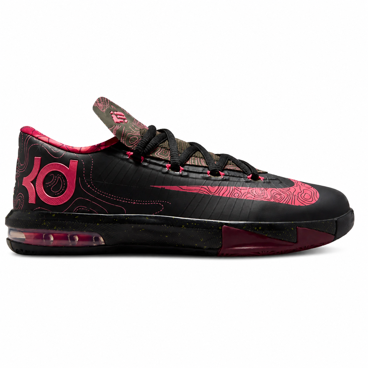 Big Kid's Nike KD 6 Meteorology (2026) Black/Atomic Red/Medium Olive/Noble Red IU1287-001