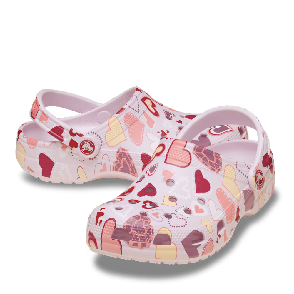 Crocs Kids' Classic VDay Clog K - Pink Milk/Hearts 5