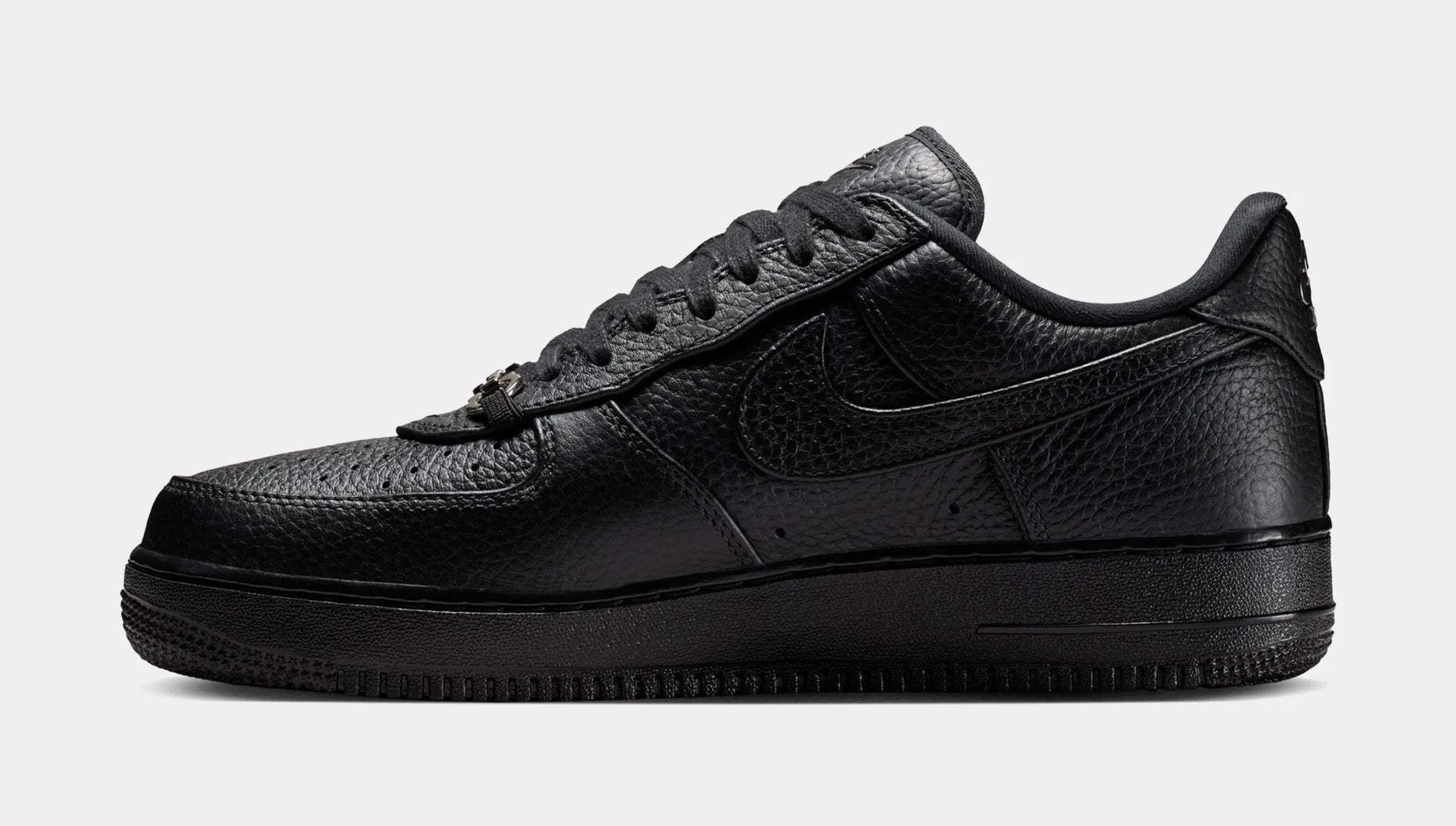 Nike Air Force 1 Low Retro Premium "Black Leather" Men's Sneakers
