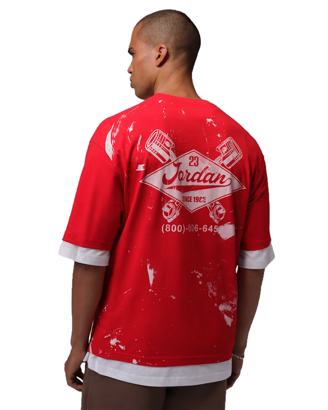 Men's Jordan Brooklyn Graphic T-Shirt University Red IO0125-657