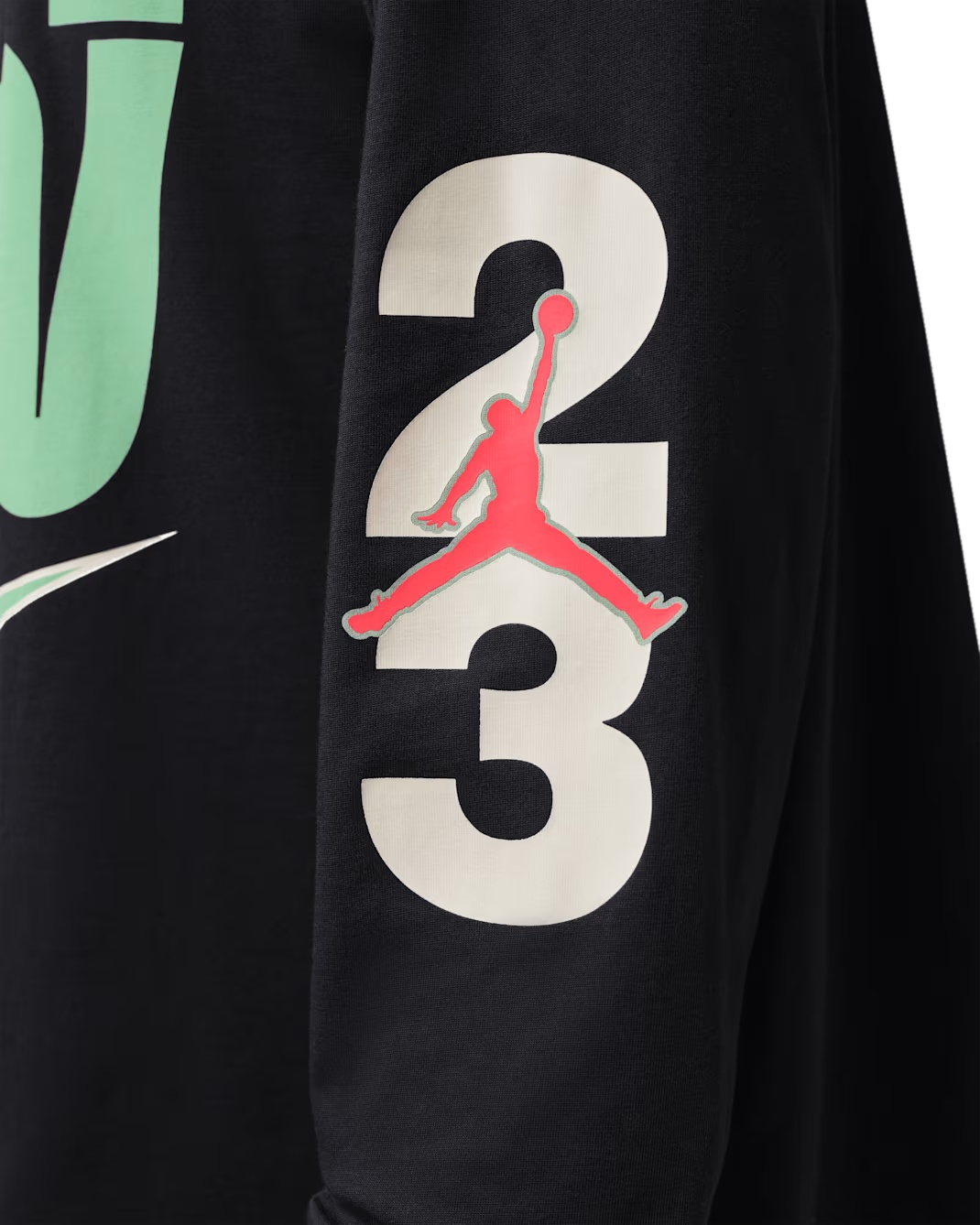 Men's Jordan Flight Long-Sleeve Graphic T-Shirt Black IU1842-010