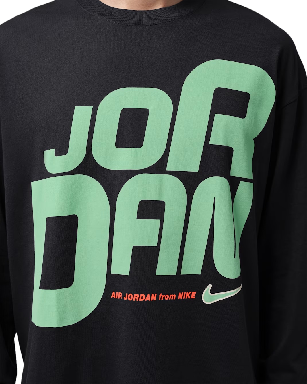 Men's Jordan Flight Long-Sleeve Graphic T-Shirt Black IU1842-010