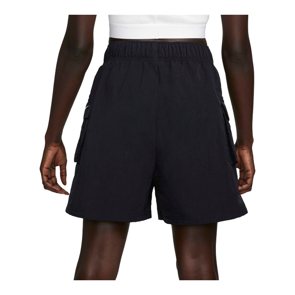 Women's Nike Sportswear Essential Woven High-Waisted Shorts Black DM6247-010