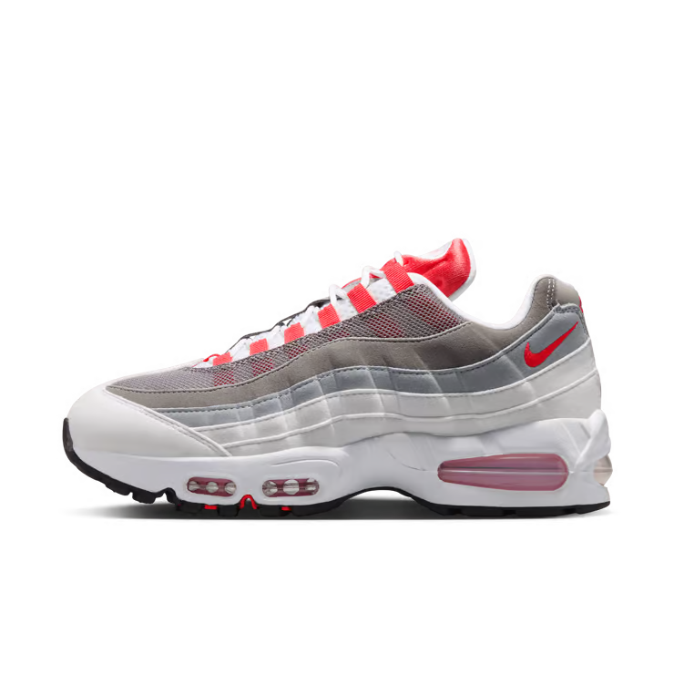 Women's Nike Air Max 95 Big Bubble White/Light Crimson-Pink Rise-Wolf Grey-Light Charcoal-Medium Grey HJ5996-101
