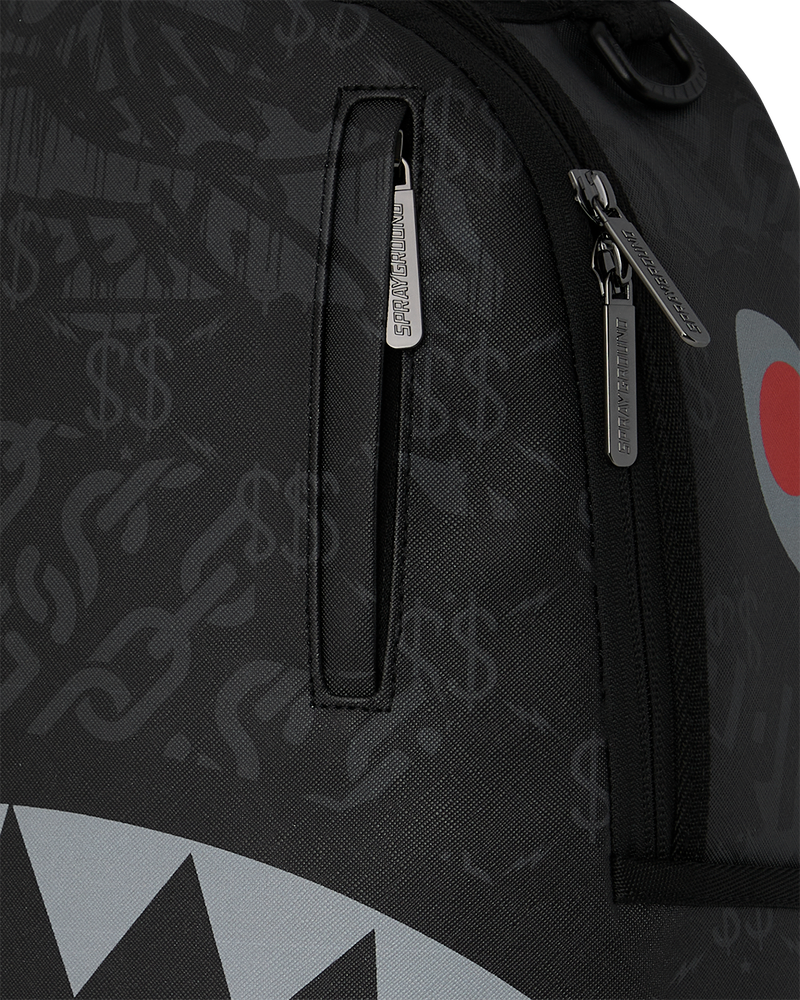 Sprayground 4AM Black & Red Shark Backpack