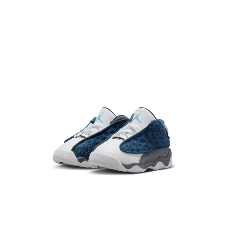 Toddler Air Jordan 13 Retro Flint Navy/University Blue-Flint Grey-White DJ3004-400