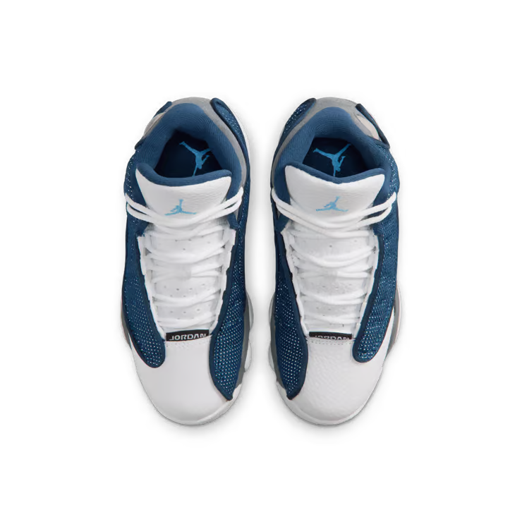 Little Kid's Air Jordan 13 Retro Navy/University Blue-Flint Grey-White DJ3005-400