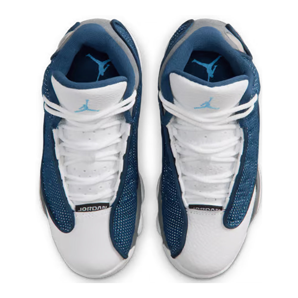 Little Kid's Air Jordan 13 Retro Navy/University Blue-Flint Grey-White DJ3005-400