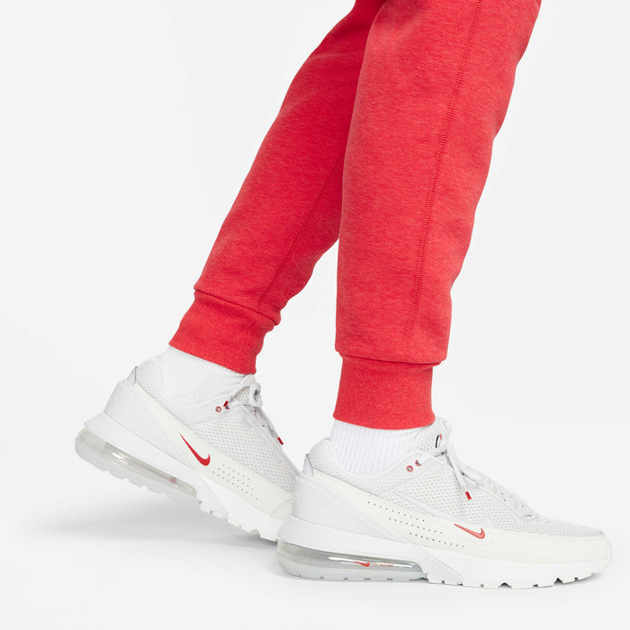 Men's Nike Tech Fleece Joggers Light University Red Heather/Black FB8002-672