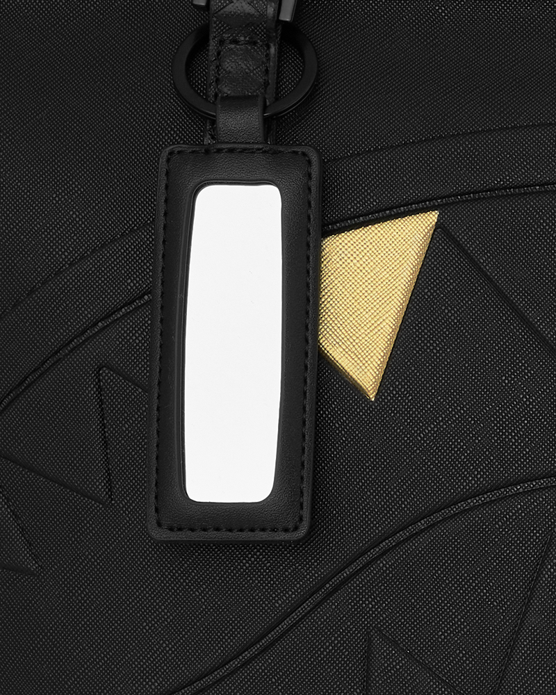 Sprayground Blacked Out Embossed Gold Tooth Tote