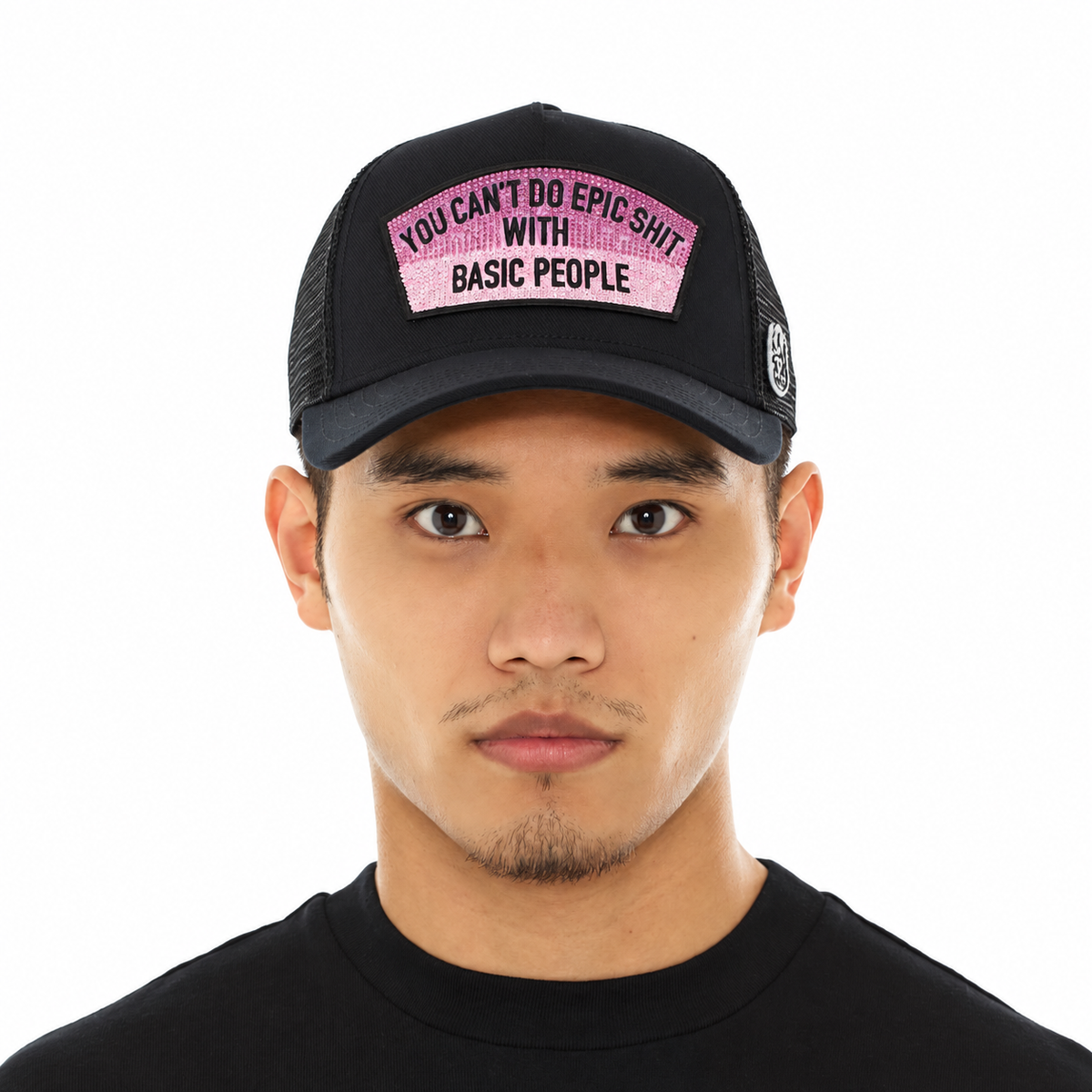 Men's Cult Of Individuality Epic Shit Trucker Hat Black 626ac-ch84a-blk