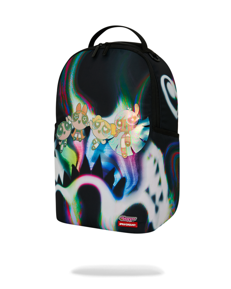 Sprayground Powerpuff Girls Rainbow Holo Shark Backpack