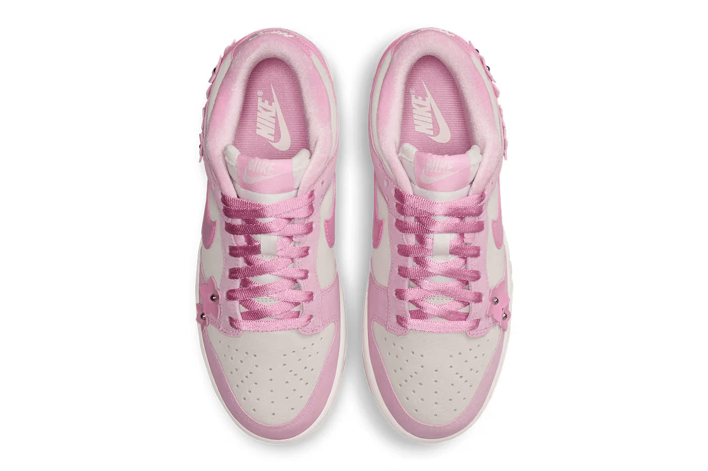 Women's Nike Dunk Low SE IV4726-600 Pink Foam/Pink Rise/Sail/Metallic Silver
