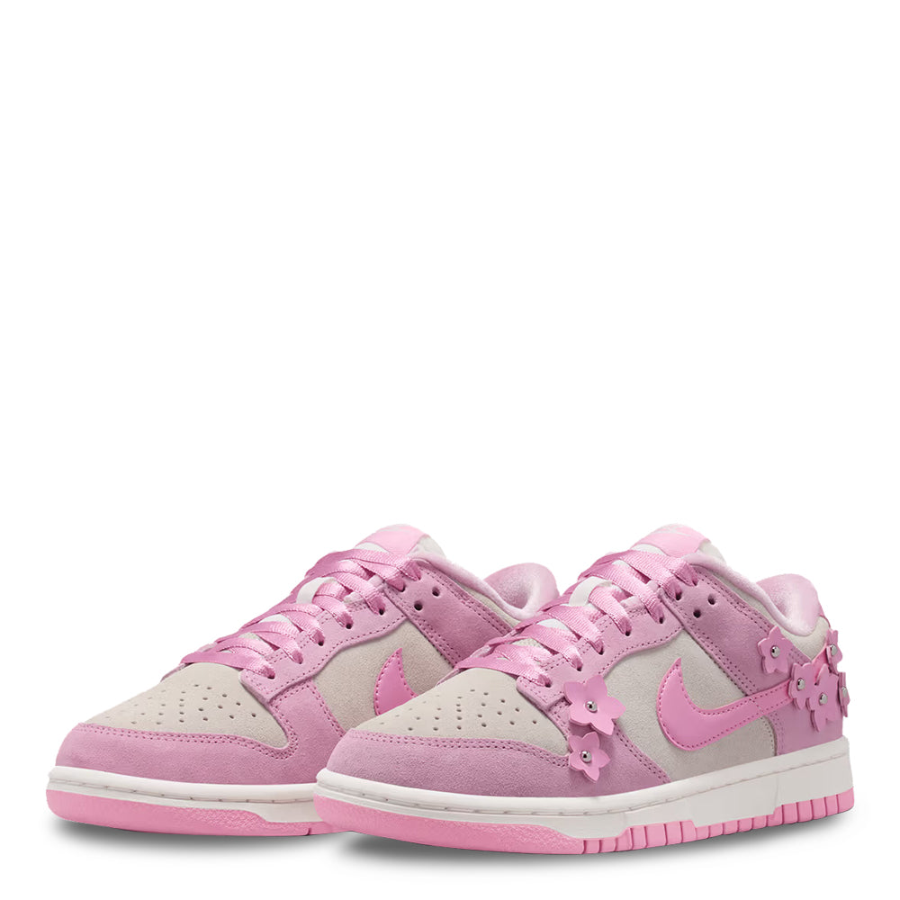 Women's Nike Dunk Low SE IV4726-600 Pink Foam/Pink Rise/Sail/Metallic Silver