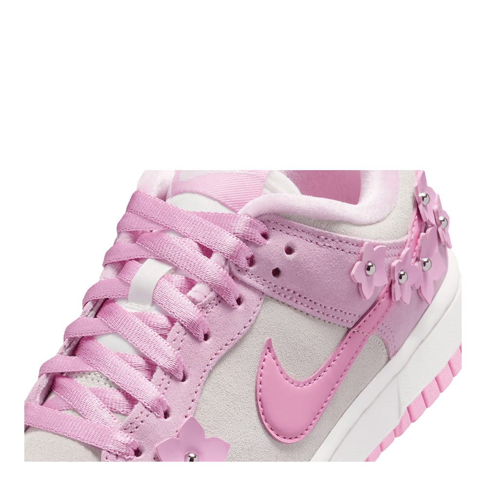 Women's Nike Dunk Low SE IV4726-600 Pink Foam/Pink Rise/Sail/Metallic Silver