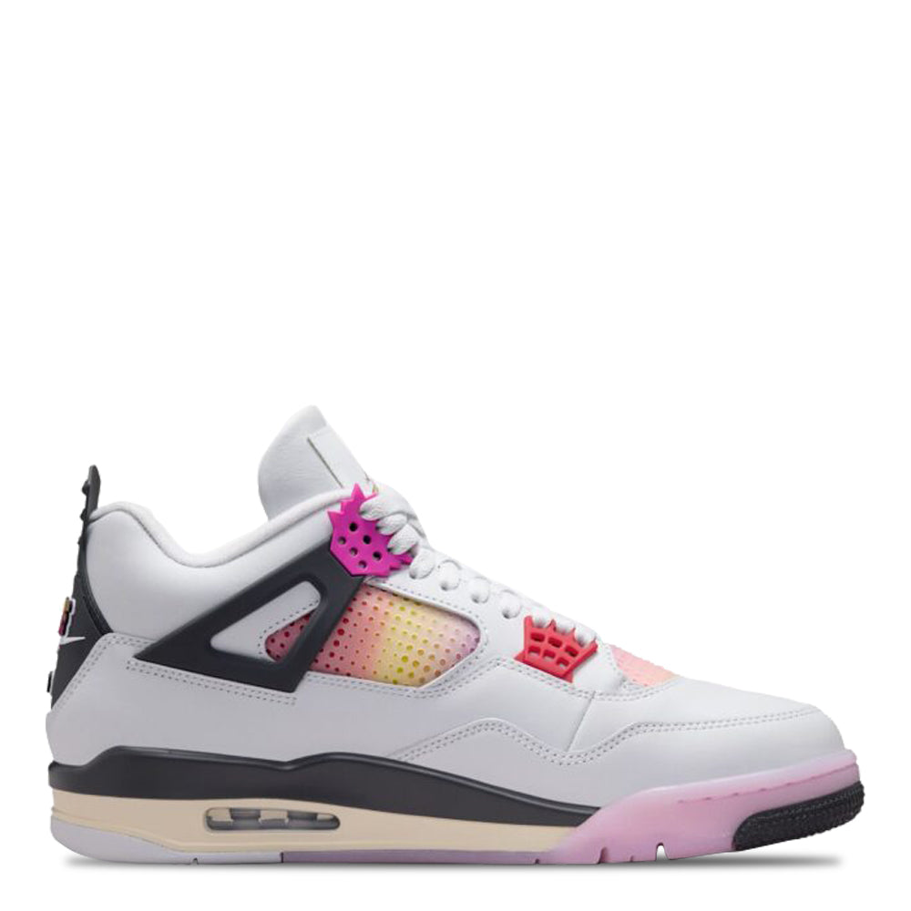 Men's Air Jordan 4 Retro Comic Off White/Anthracite/Neutral Grey/Fire Pink/Light Arctic Pink/Muslin JA1135-100