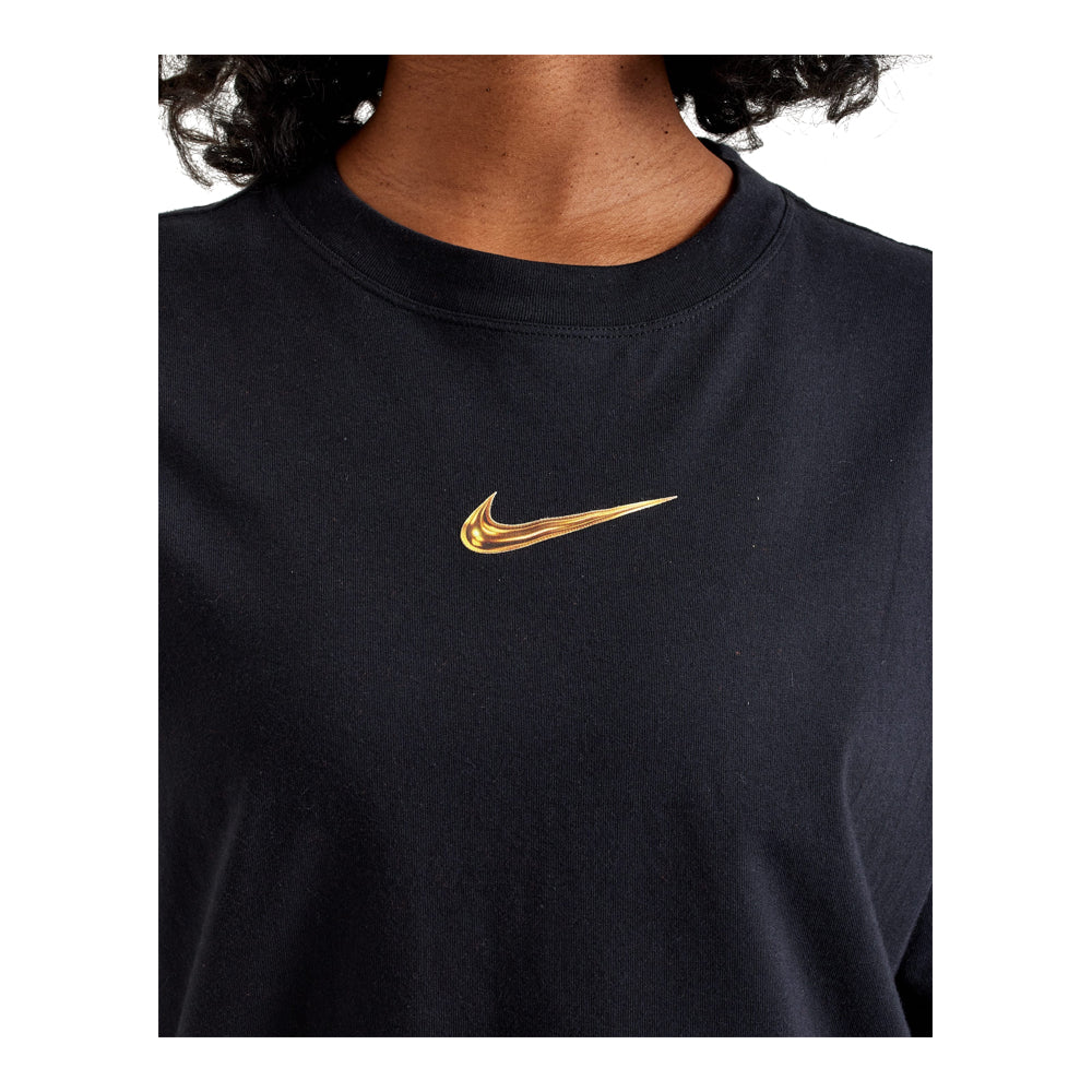 Women's Nike Sportswear Loose Graphic T-Shirt Black HF0777-010