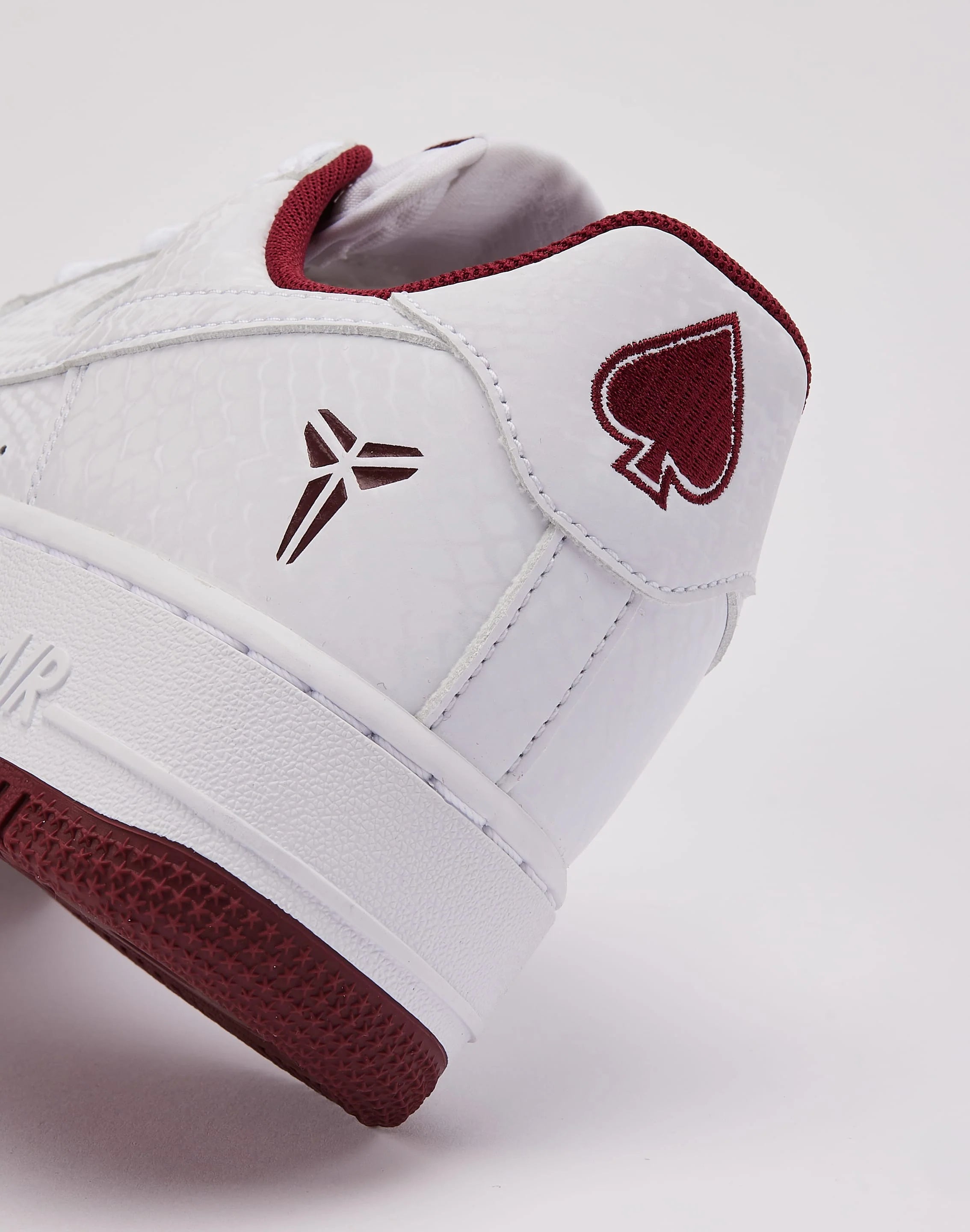 Men's Nike Kobe Air Force 1 Low Lower Merion White/Team Red IB0018-101
