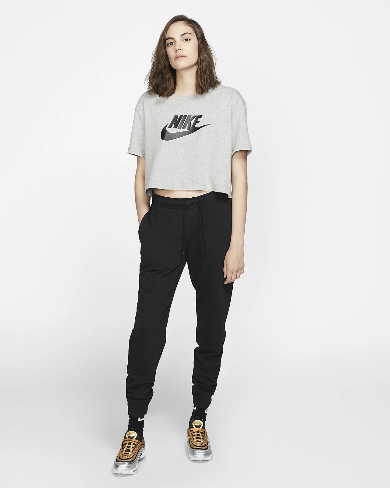 Women's Nike Sportswear Varsity Tight Fleece Joggers Black BV4087-010
