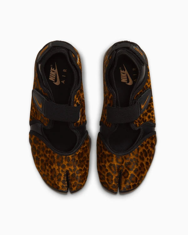 Women's Nike Air Rift Pony Hair Leopard Black/Desert Ochre IO4884-002