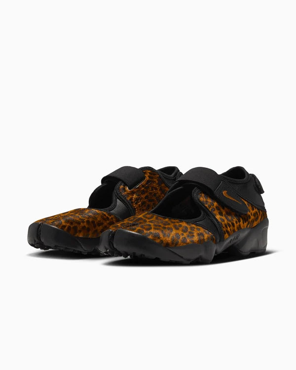 Women's Nike Air Rift Pony Hair Leopard Black/Desert Ochre IO4884-002