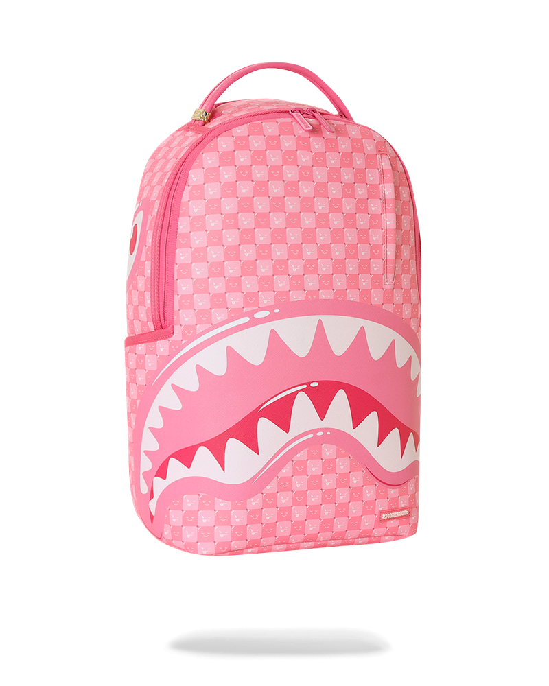 Sprayground Pink New Check Faces Backpack