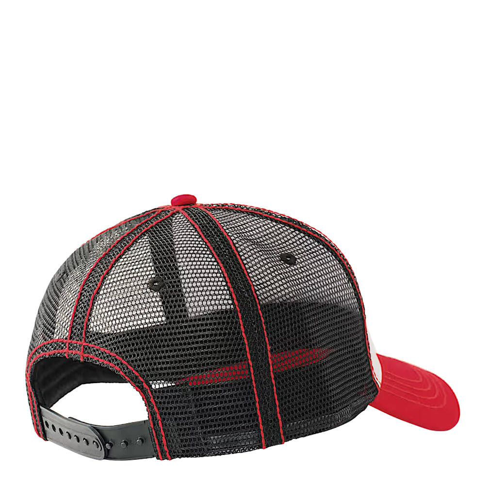 True Religion OG Patch Trucker Hat - White - Red 2