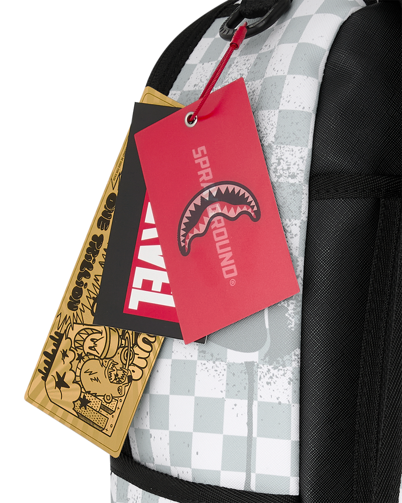 Sprayground Marvel Black Panther Wakanda Forever On White Check Backpack